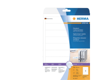 Rug-insteekkaart HERMA 5122 smal 30x190mm wit 25 vel