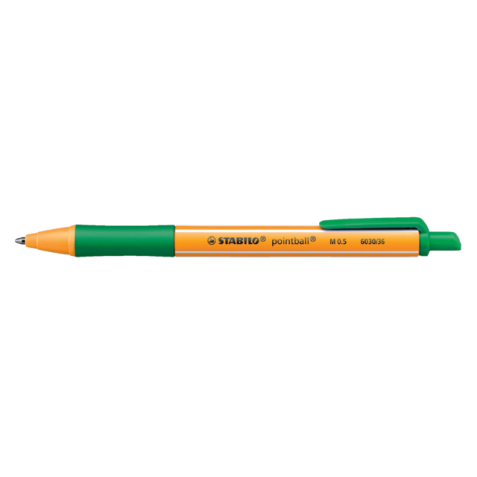 Stylo bille STABILO Pointball 6030/36 Medium vert