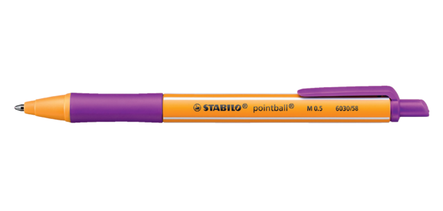 Stylo bille STABILO Pointball 6030/58 Medium lilas