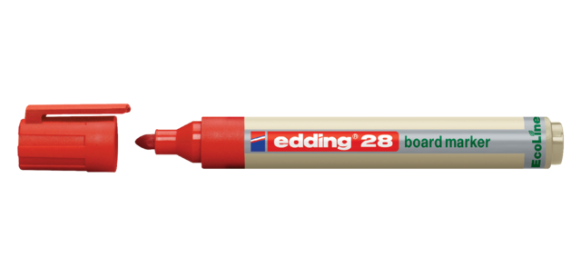 Whiteboardmarker edding 28 EcoLine rond 1.5-3mm rood