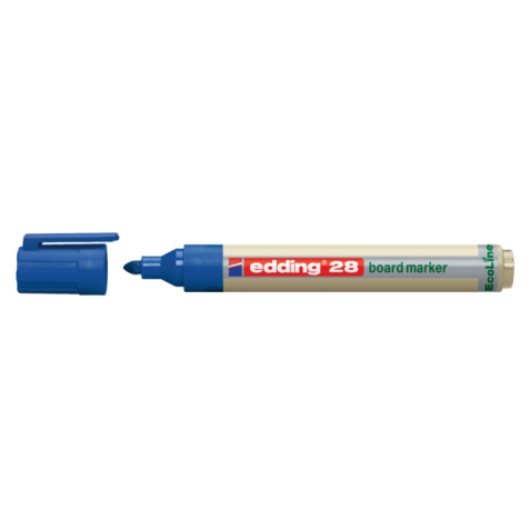 Viltstift edding 28 whiteboard Ecoline rond 1.5-3mm blauw