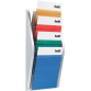 Folderhouder Helit wand 4x A4 zilver