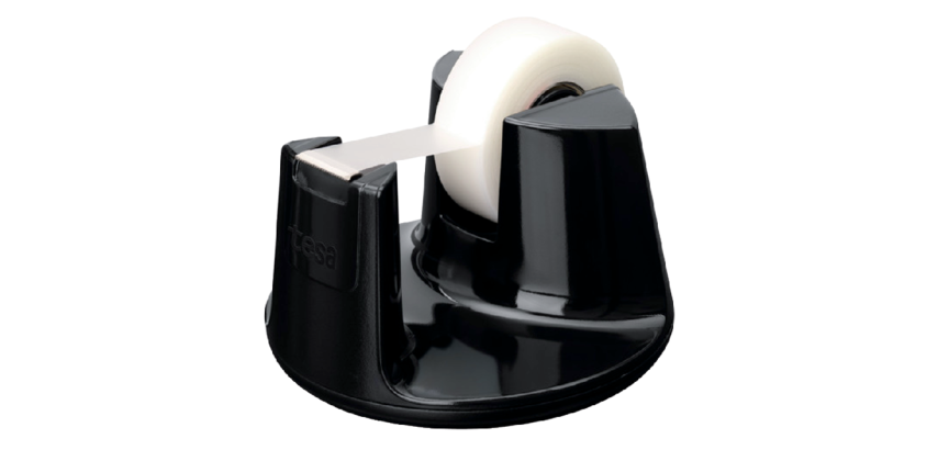 Tesa Easy Cut® Abroller kompakt + 1 Rolle unsichtbares Klebeband 33mx19mm