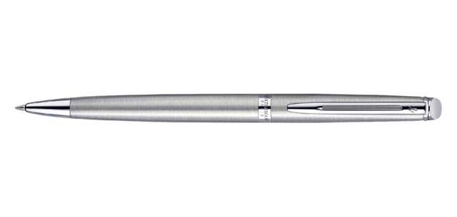 Wasserfest-Kugelschreiber Hémisphère Edelstahl CT Mittelgroß