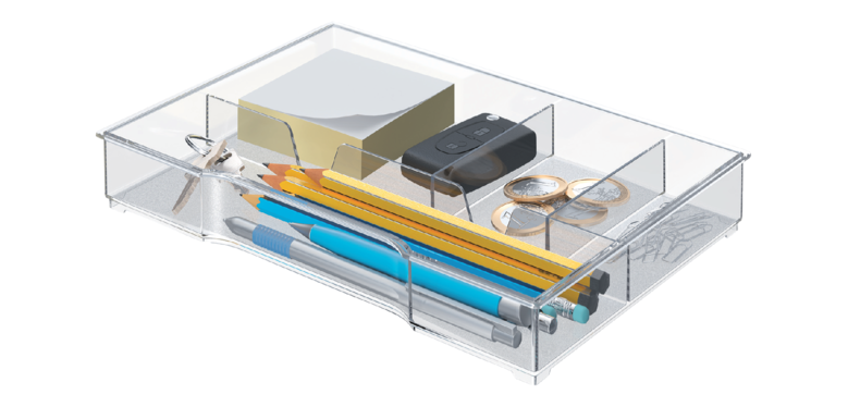 Organizer for Leitz 5215 transparent drawer module