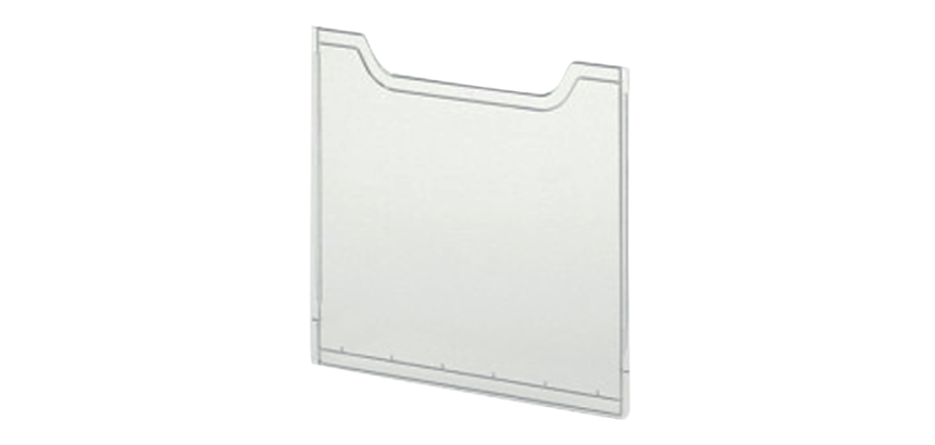 Dekplaat A4 vertikaal - Transparant