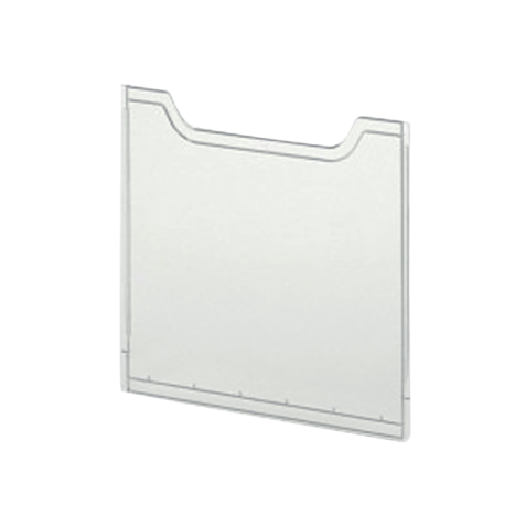 Plaque de recouvrement verticale A4 - Cristal