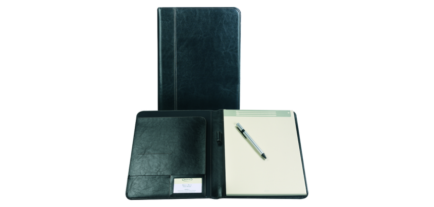 Conférencier Brepols Palermo A4 + bloc-notes noir