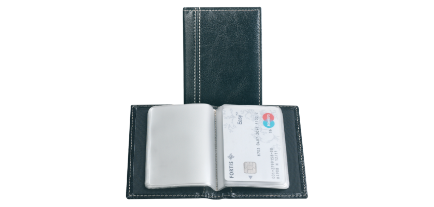 Etui pour cartes de crédit Palermo pour 40 cartes noir