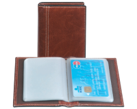 Etui pour cartes de crédit Palermo pour 40 cartes brun