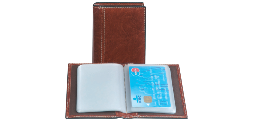 Etui pour cartes de crédit Palermo pour 40 cartes brun