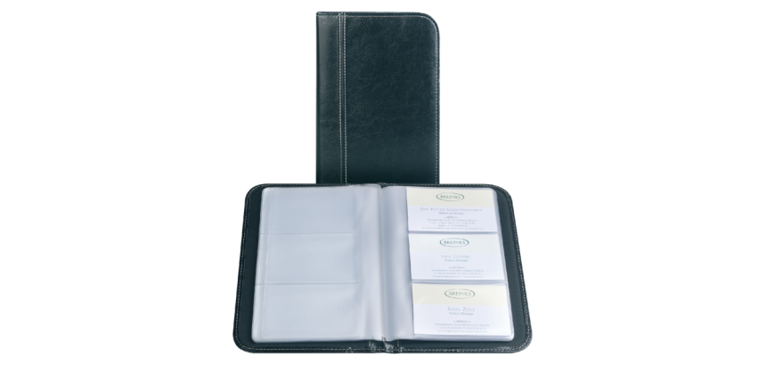 Palermo business card album for 144 cards black