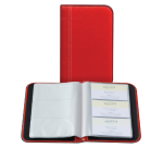 Album cartes de visite Palermo pour 144 cartes rouge