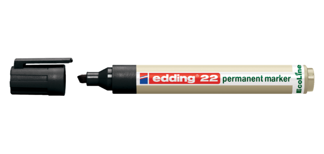 Marqueur edding 22 EcoLine biseau 1-5mm noir