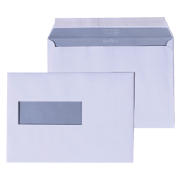 Enveloppe Hermes EA5 156x220mm fenêtre gauche 4x11 autocollant 50 pièces