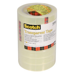 Ruban adhésif Scotch 550 66mx19mm transparent 8 rouleaux