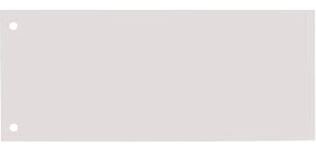 Scheidingsstrook Qbasic 225x120mm 50 stuks wit