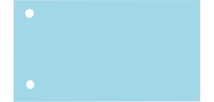 Scheidingsstrook Elba breed 225x120mm 190gr blauw 100 stuks