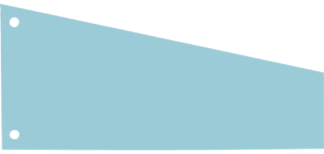 Trapezoidal Oxford separation strips 240x105/55mm 190g blue 100 pieces