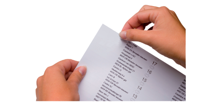 Indication labels for Jalema Jockey 100mm 50 sheets