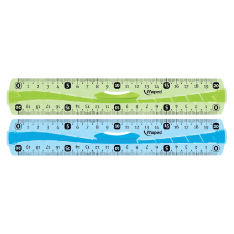 Règle Maped Flex avec prise 20cm assorti