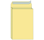 Faltenbalgumschlag 262x371x38mm AC Creme 125 Stück