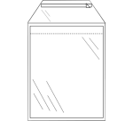 Envelop CleverPack akte A4 220x300mm zelfklevend transparant 50 stuks