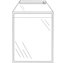 Envelop CleverPack akte B4 245x350mm zelfklevend transparant 50 stuks
