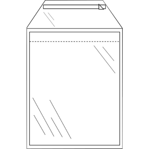 Envelop CleverPack akte A4 220x300mm zelfklevend transparant pak à 50 stuks