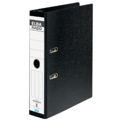 Classeur à levier suspendu Elba Rado 75mm carton noir marbré