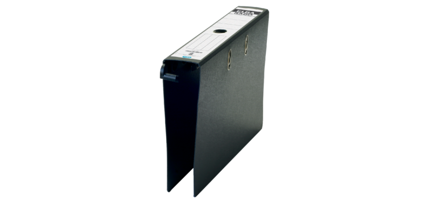 Lever arch file Elba Rado 75mm black marbled cardboard