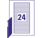 Etiquette Avery L7170-25 134x11mm blanc 600 pièces