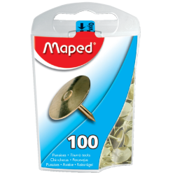 Punaises Maped laiton 100 pièces