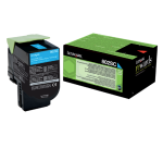 Lexmark 802SC - cyan - original - toner cartridge - LCCP, LRP