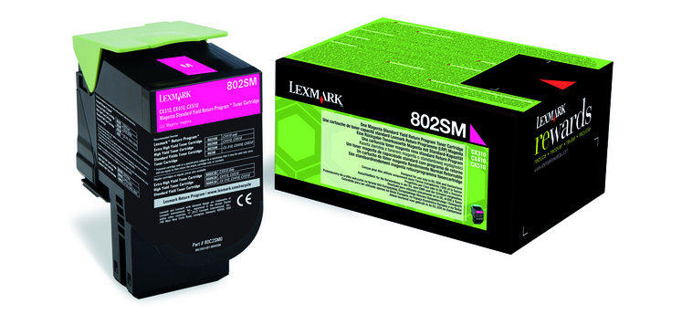 Tonercartridge Lexmark 80C2SM0 prebate rood