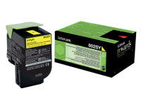 Lexmark 802SY - yellow - original - toner cartridge - LCCP, LRP