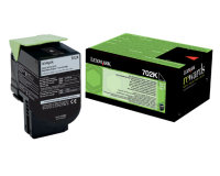 Lexmark 702K - black - original - toner cartridge