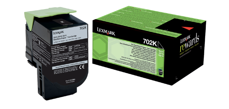Lexmark 702K - Schwarz - original - Tonerpatrone