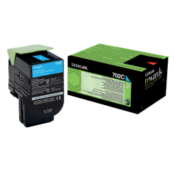 Lexmark 702C - cyan - original - toner cartridge - LCCP, LRP