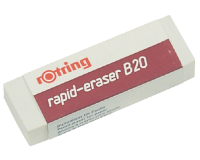 Gomme crayon rOtring Rapid B20 65x23x10mm blanche