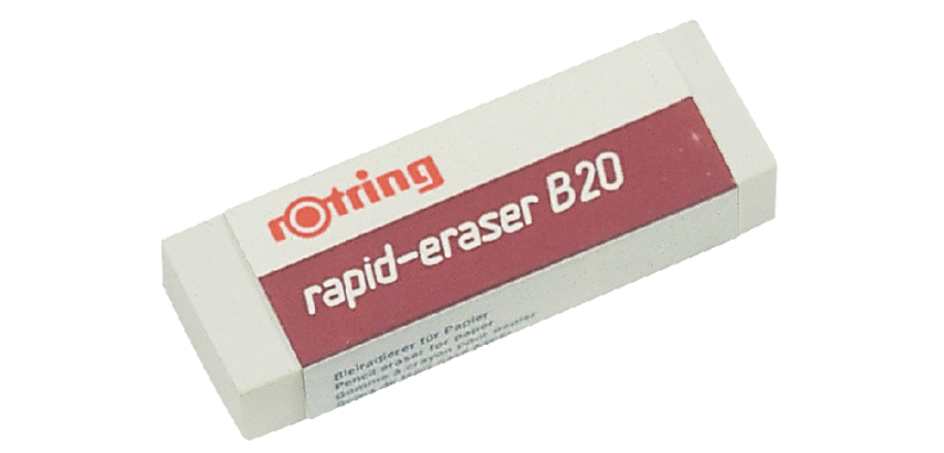 Gummiradierer rOtring Rapid B20 65x23x10mm weiß