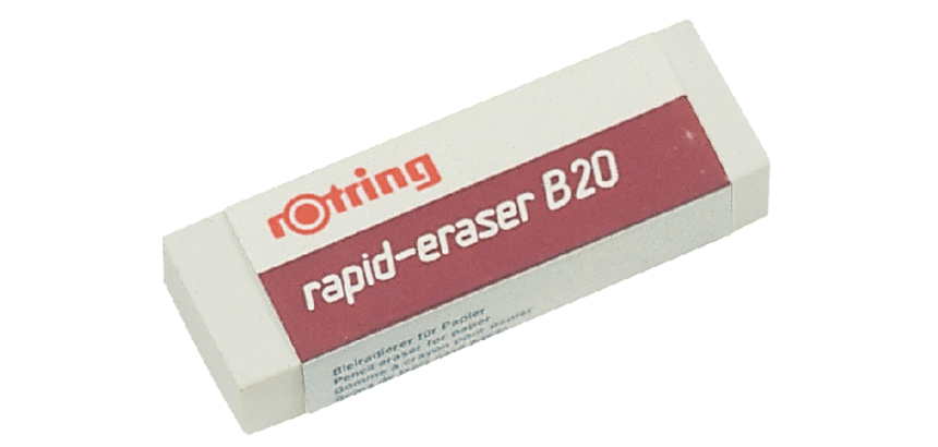 Gummiradierer rOtring Rapid B20 65x23x10mm weiß