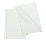 Chemise thermique GBC A4 1,5mm transparent/blanc 100 pièces