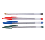 Balpen Bic Cristal medium assorti in tubo verpakking