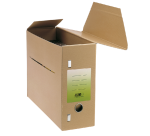 Boîte archives JalemaClipex Folio 370x265x115mm brun