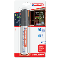 Marqueur Vitre edding 4090 biseau 4-15mm noir blister