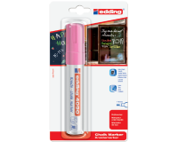 Marqueur Vitre edding 4090 biseau 4-15mm néon rose blister