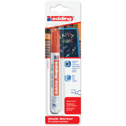 Krijtstift edding 4095 rond 2-3mm rood blister à 1 stuk