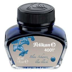 De_tinta estilografica pelikan 4001 negro/azul bote 30 ml