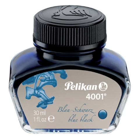 Encre pour stylo plume Pelikan 4001 30ml bleu/noir